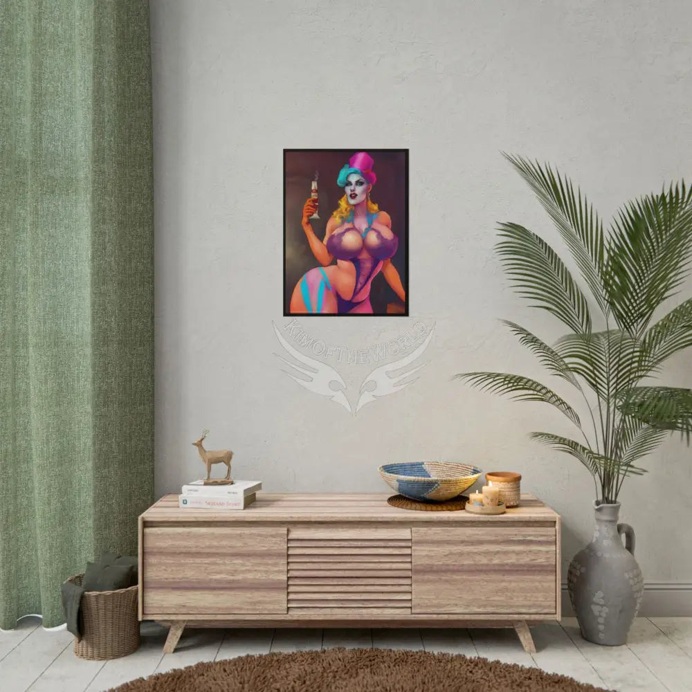 Colorful Street Fashion Girl Rolled Posters — Subtle Sexy Seductive Wall Art Poster