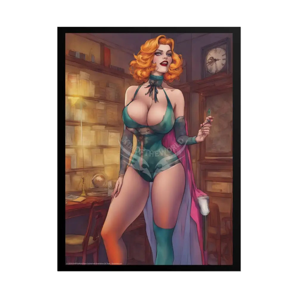 Comic Street Fashion Girl Rolled Posters — Subtle Cabaret Wall Art 18″ x 24″ (Vertical) / Matte Poster