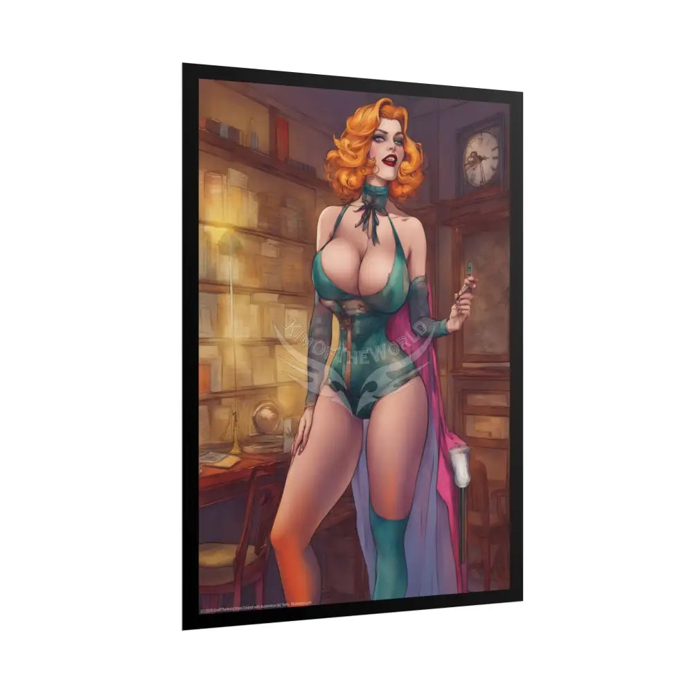 Comic Street Fashion Girl Rolled Posters — Subtle Cabaret Wall Art Poster