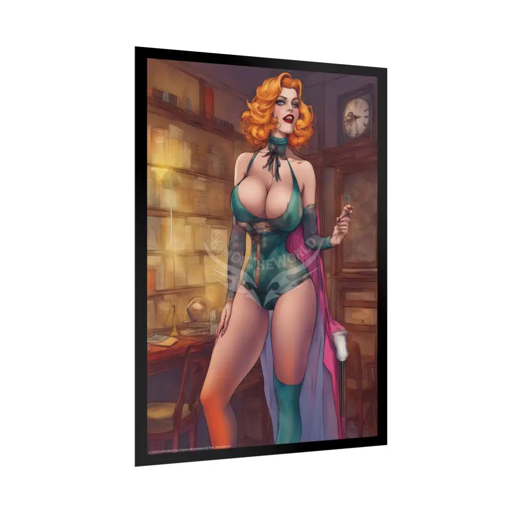 Comic Street Fashion Girl Rolled Posters — Subtle Cabaret Wall Art Poster