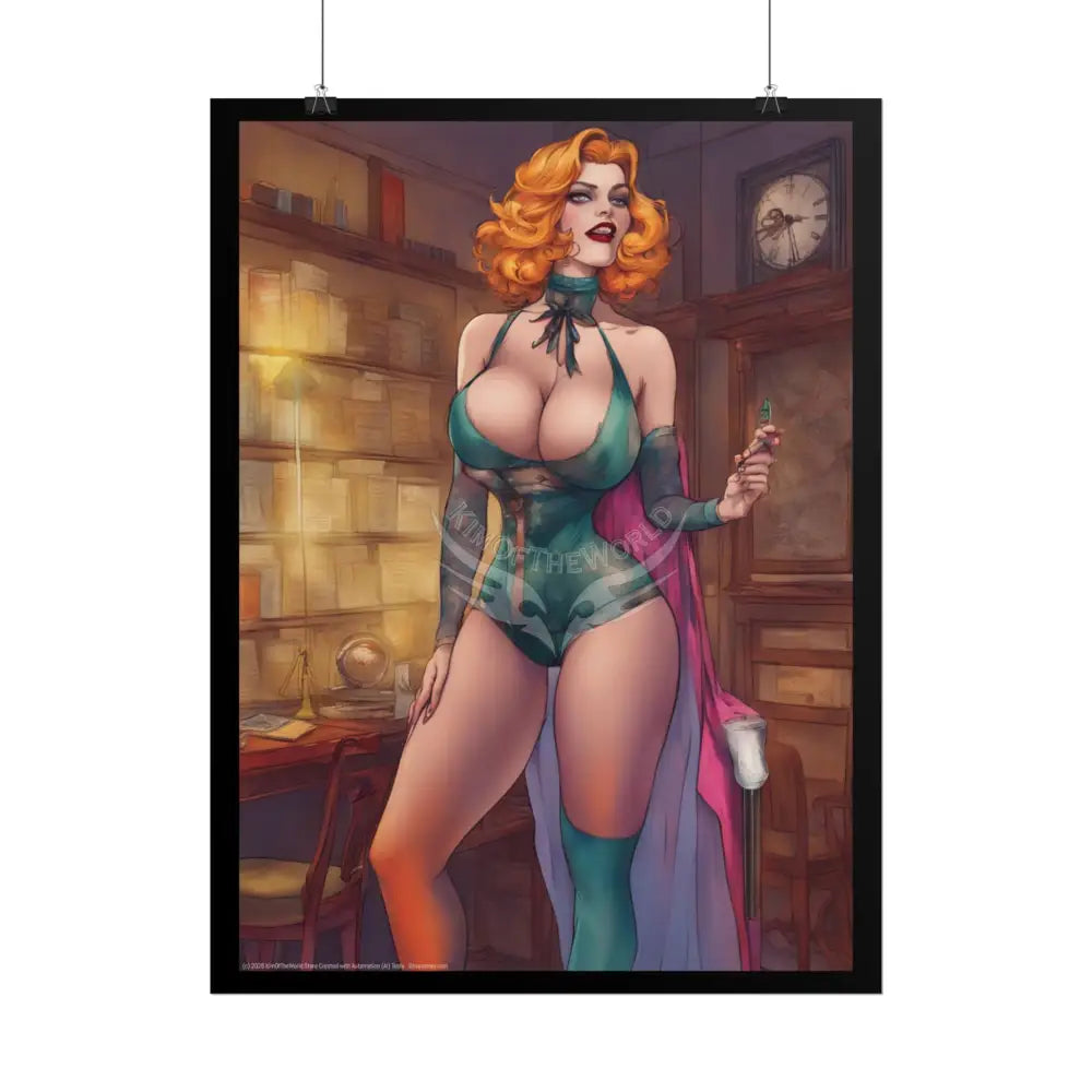 Comic Street Fashion Girl Rolled Posters — Subtle Cabaret Wall Art Poster