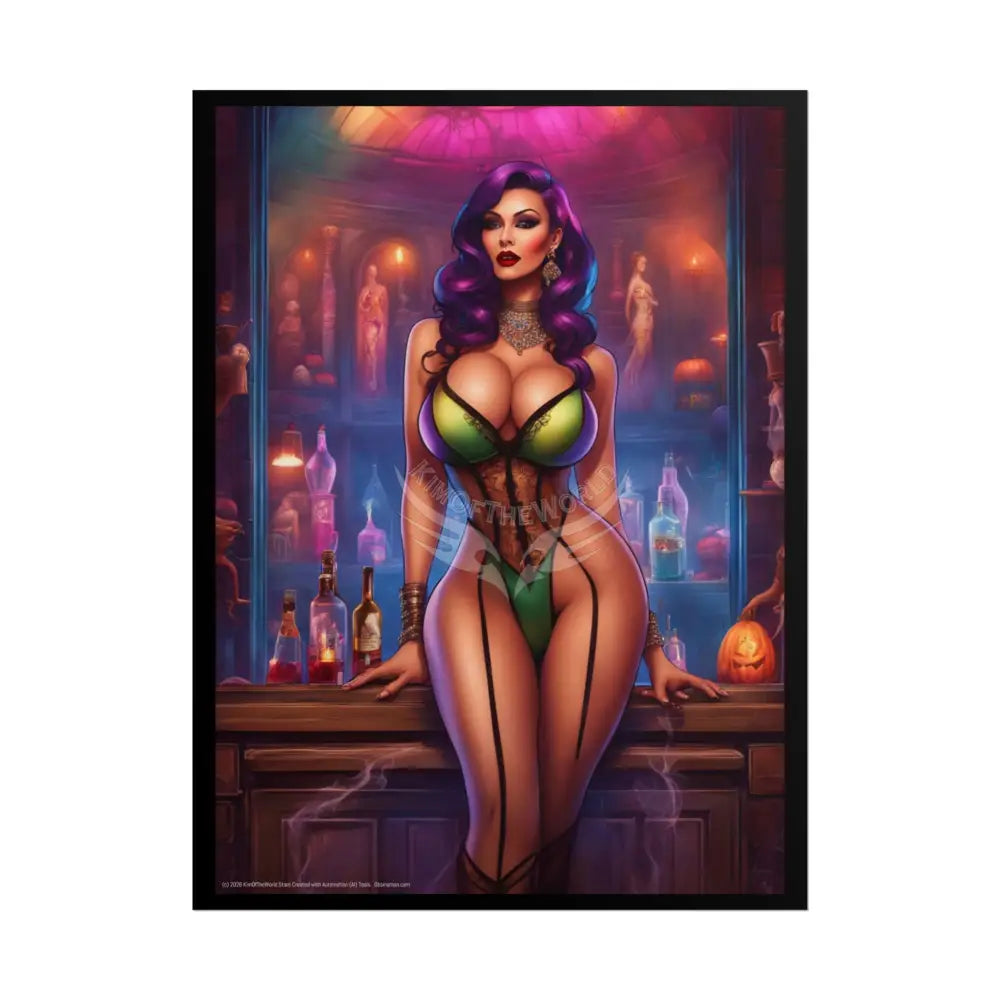 Comic Street Fashion Girl Rolled Posters — Subtle Girl Wall Art 18″ x 24″ (Vertical) / Matte Poster