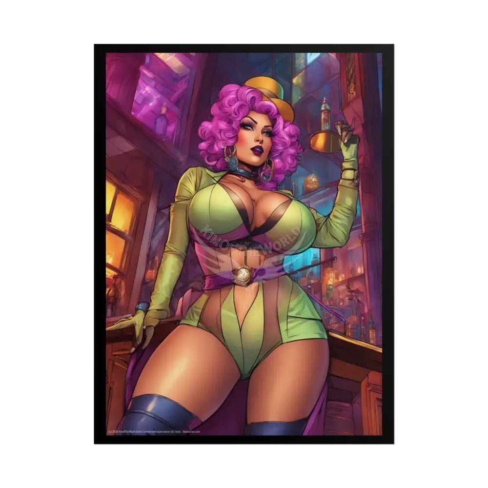 Comic Street Fashion Girl Rolled Posters — Subtle Girl Wall Art 18″ x 24″ (Vertical) / Matte Poster