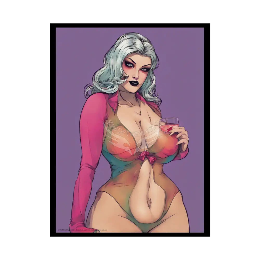 Comic Street Fashion Girl Rolled Posters — Subtle Girl Wall Art 18″ x 24″ (Vertical) / Semi Glossy Poster