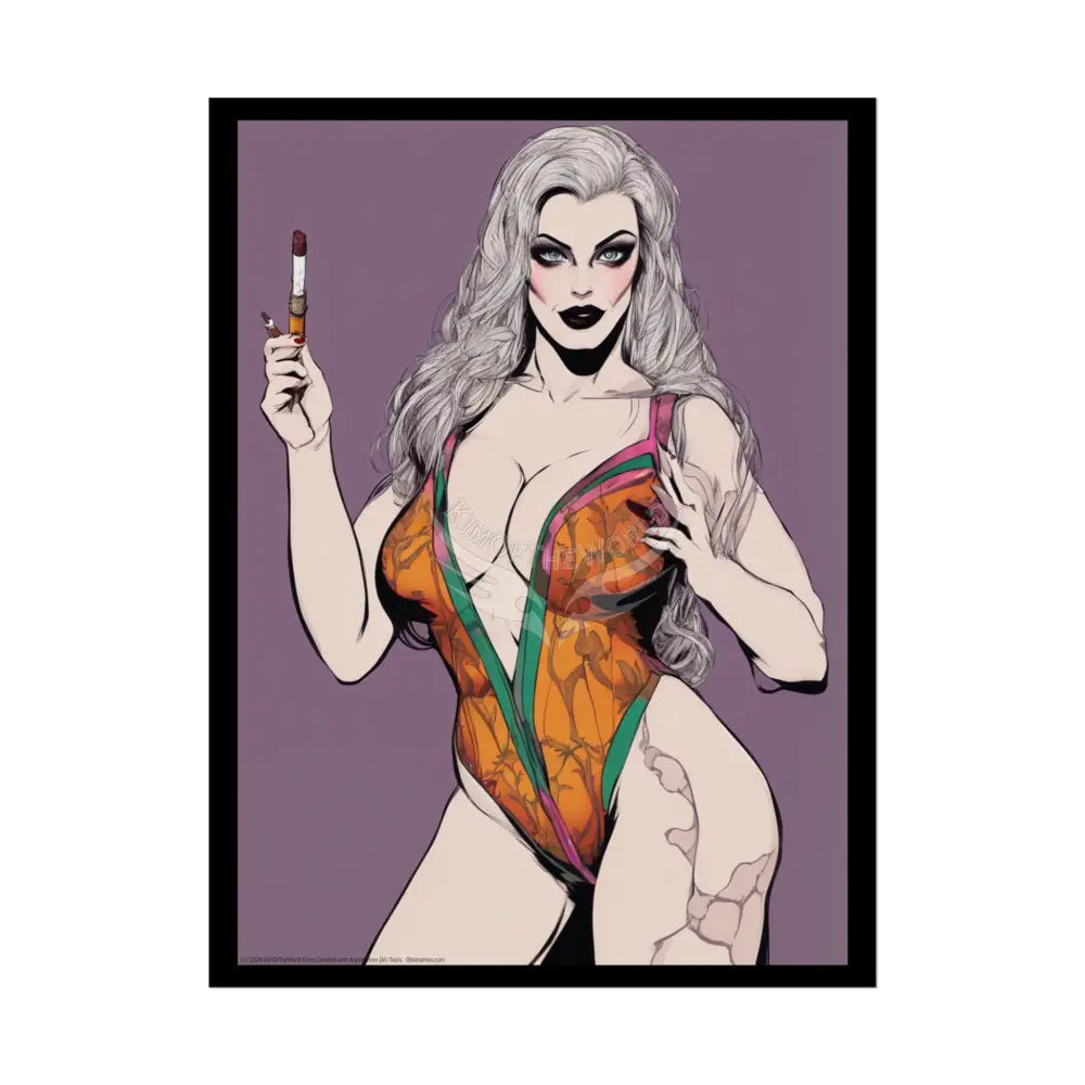 Comic Street Fashion Girl Rolled Posters — Subtle Girl Wall Art 18″ x 24″ (Vertical) / Semi Glossy Poster