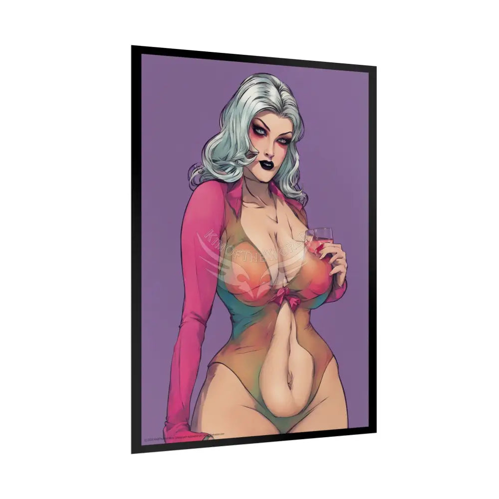 Comic Street Fashion Girl Rolled Posters — Subtle Girl Wall Art Poster
