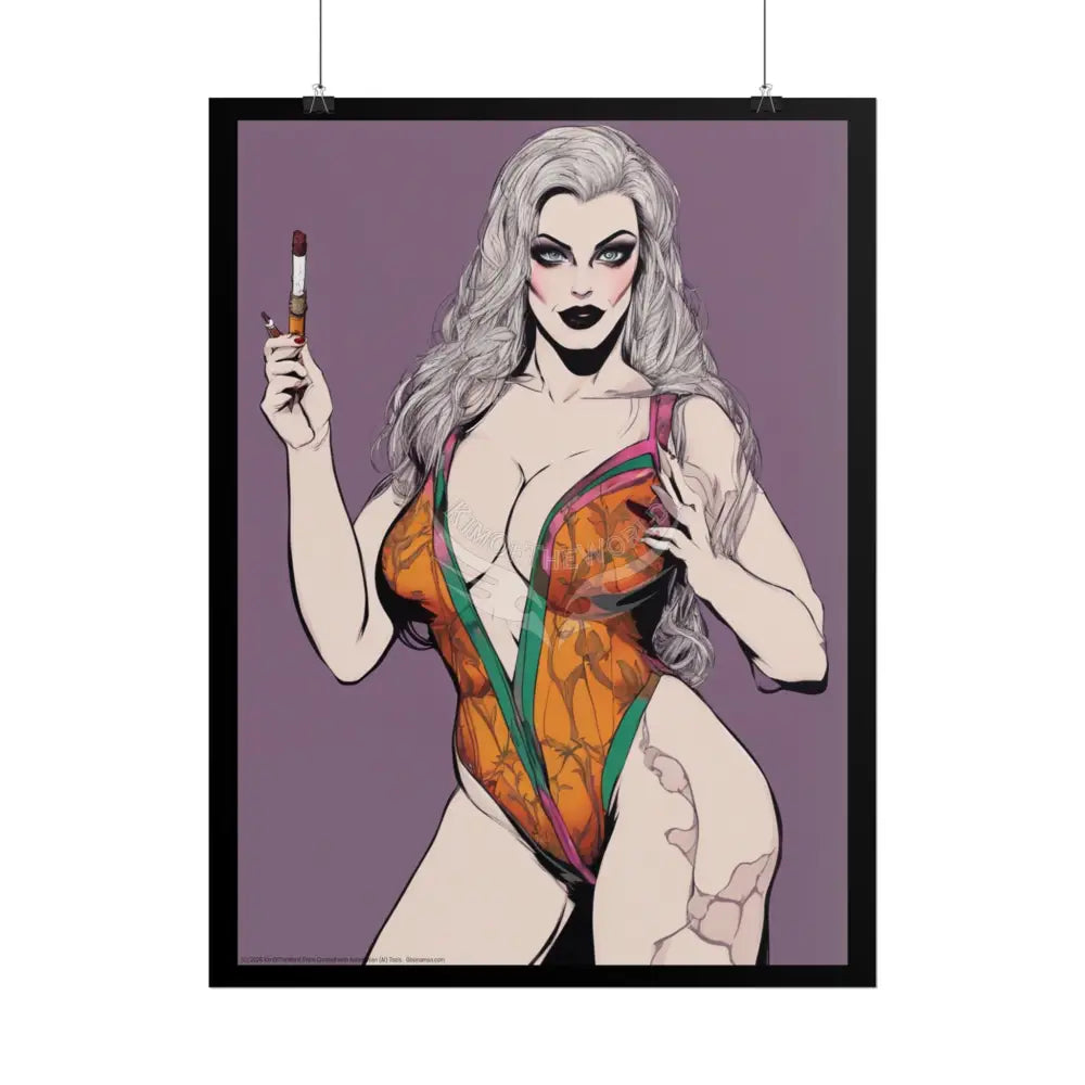 Comic Street Fashion Girl Rolled Posters — Subtle Girl Wall Art Poster