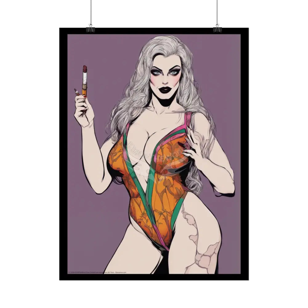 Comic Street Fashion Girl Rolled Posters — Subtle Girl Wall Art Poster