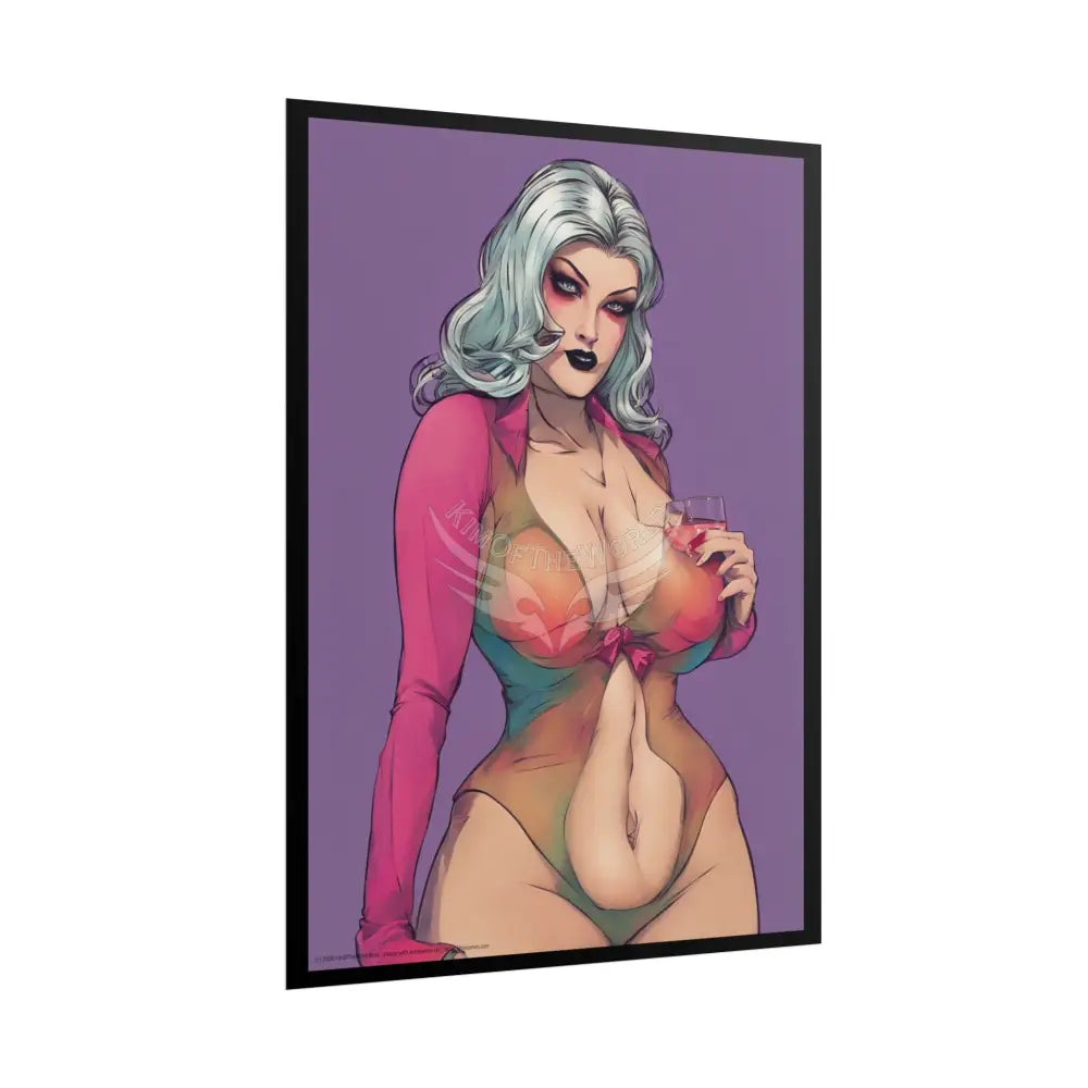 Comic Street Fashion Girl Rolled Posters — Subtle Girl Wall Art Poster