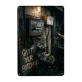 ’Complaints’ Flusher Box Tin Sign Rectangular Metal Sign Novelty Dark Humor Decor - 8’’x12’’ - Wall Coverings
