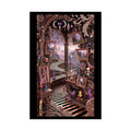 Copper & Rose-Gold Steampunk Weird World Portal Art - Rolled Poster 20″ x 30″ (Vertical) / Semi Glossy Poster