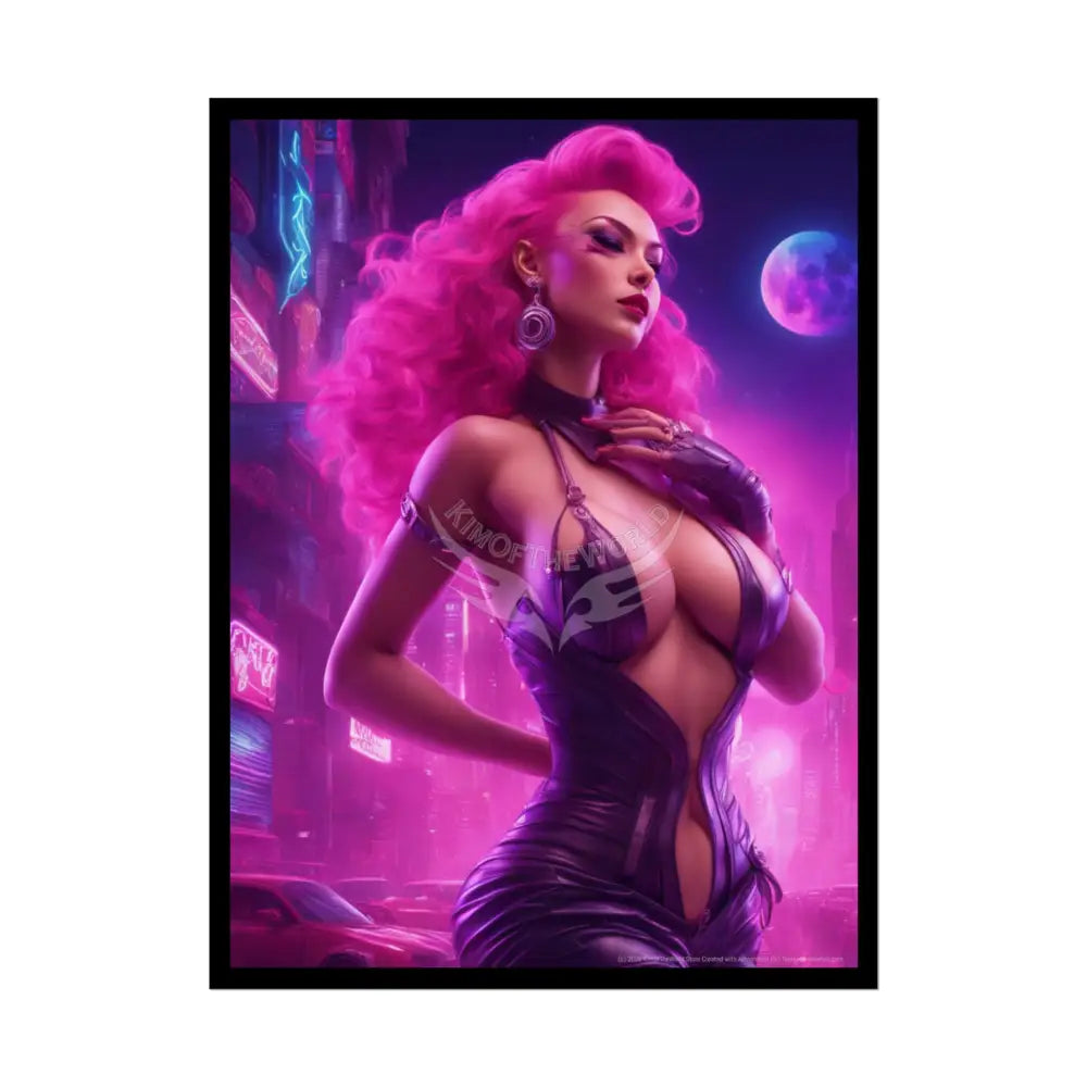 Copy of Empowered Women Retro Art Poster — AI Girls Rolled Poster 18″ x 24″ (Vertical) / Semi Glossy Poster