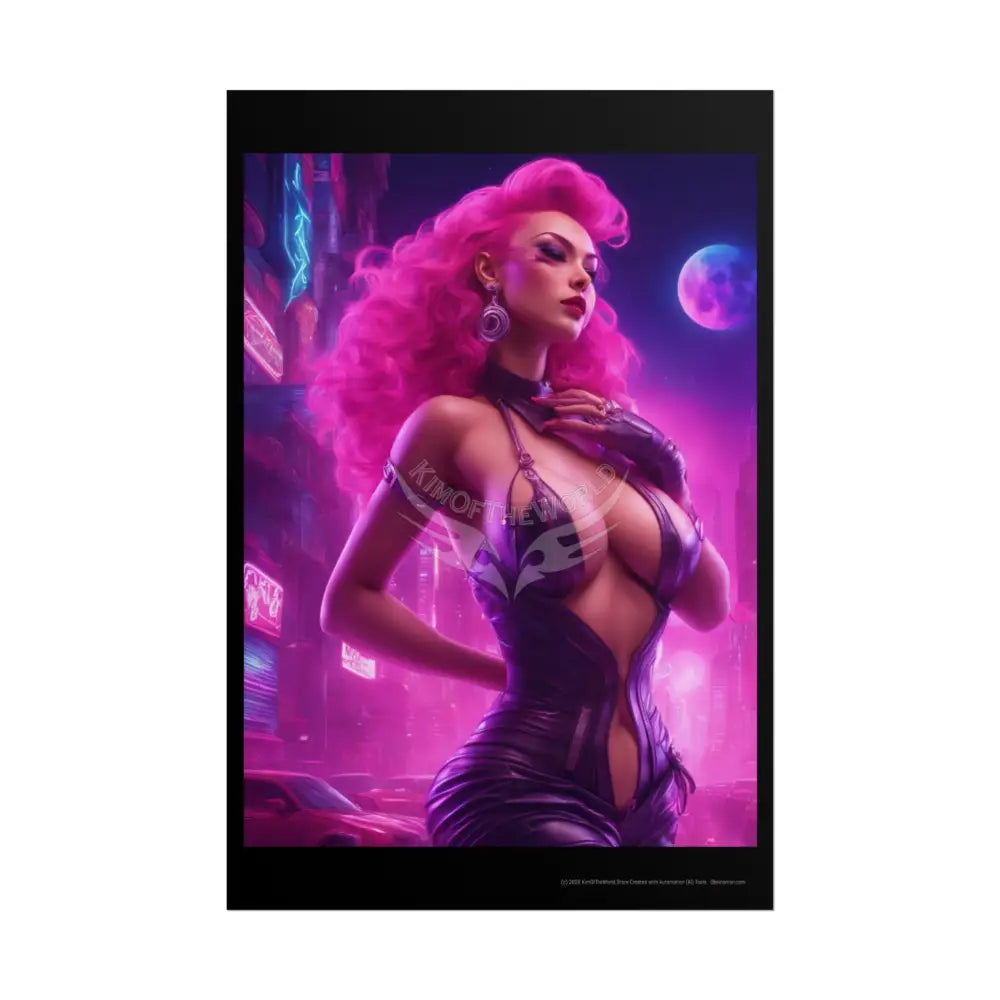 Copy of Empowered Women Retro Art Poster — AI Girls Rolled Poster 20″ x 30″ (Vertical) / Matte Poster