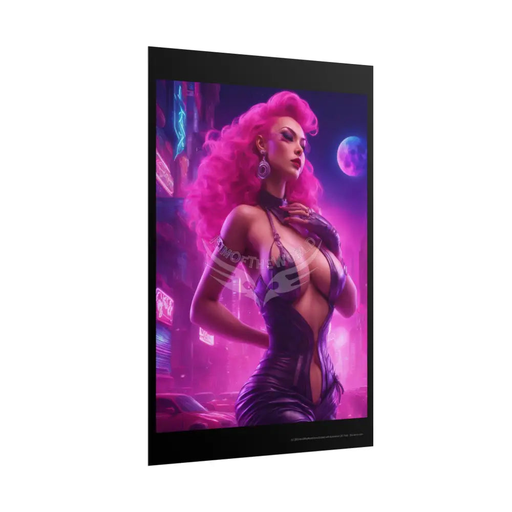 Copy of Empowered Women Retro Art Poster — AI Girls Rolled Poster Poster