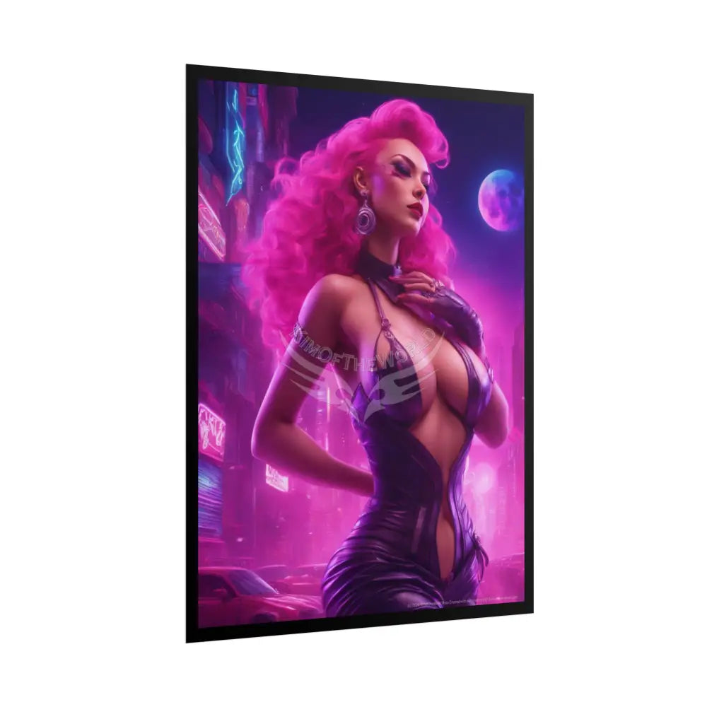 Copy of Empowered Women Retro Art Poster — AI Girls Rolled Poster Poster