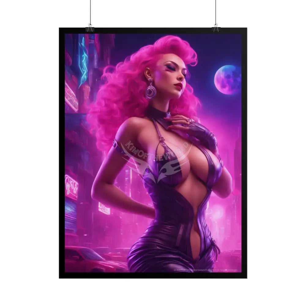 Copy of Empowered Women Retro Art Poster — AI Girls Rolled Poster Poster