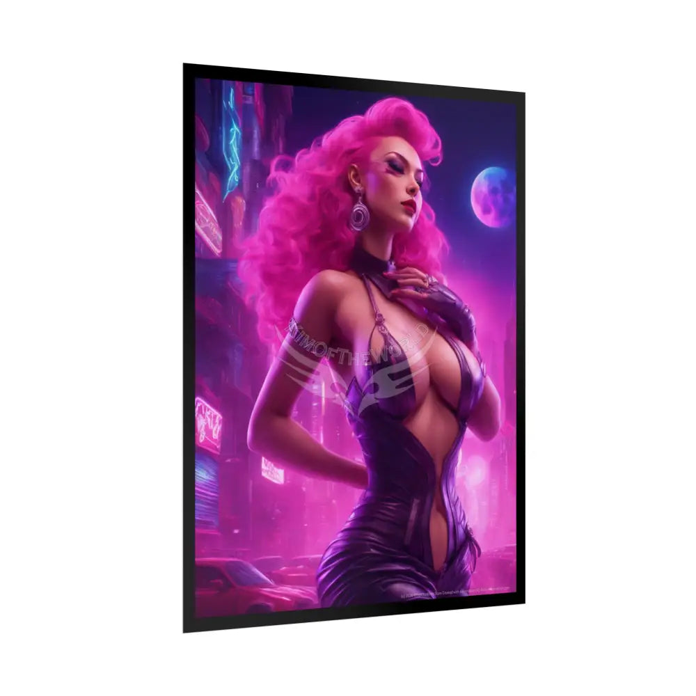 Copy of Empowered Women Retro Art Poster — AI Girls Rolled Poster Poster