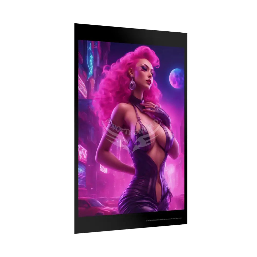 Copy of Empowered Women Retro Art Poster — AI Girls Rolled Poster Poster