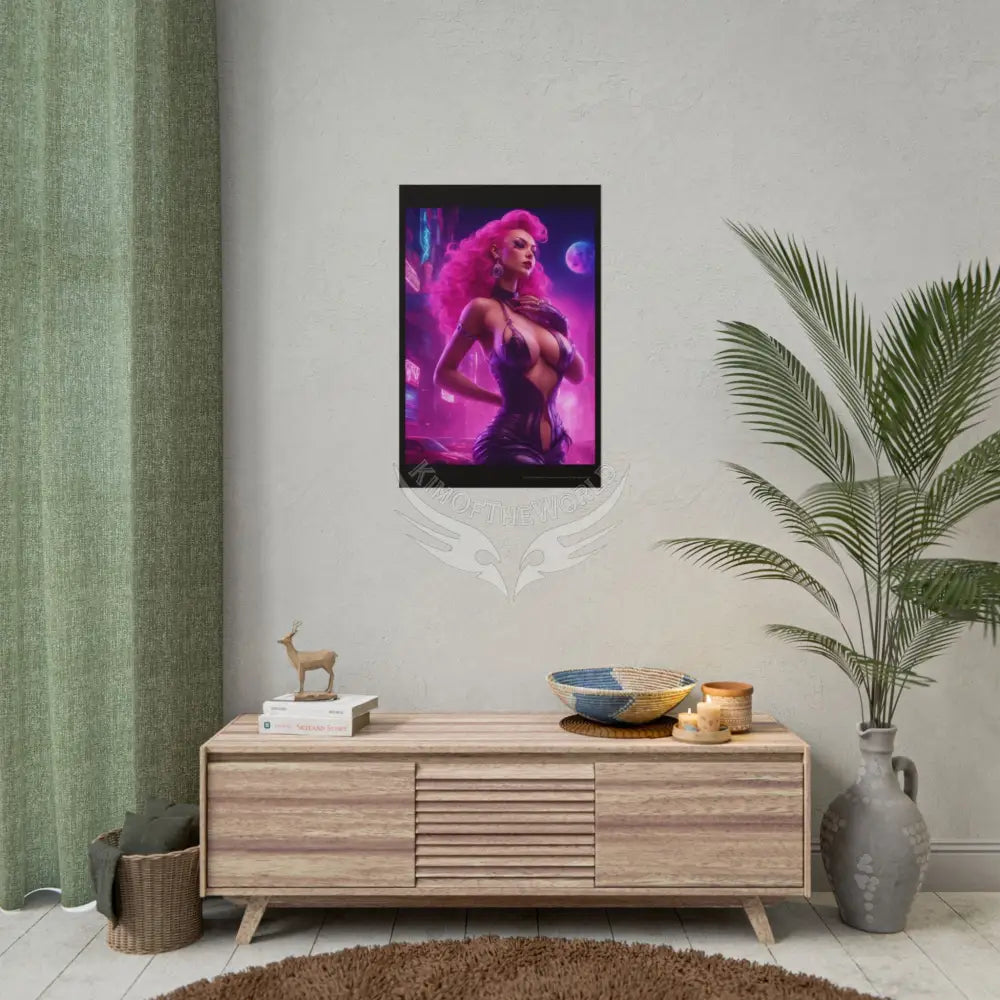 Copy of Empowered Women Retro Art Poster — AI Girls Rolled Poster Poster