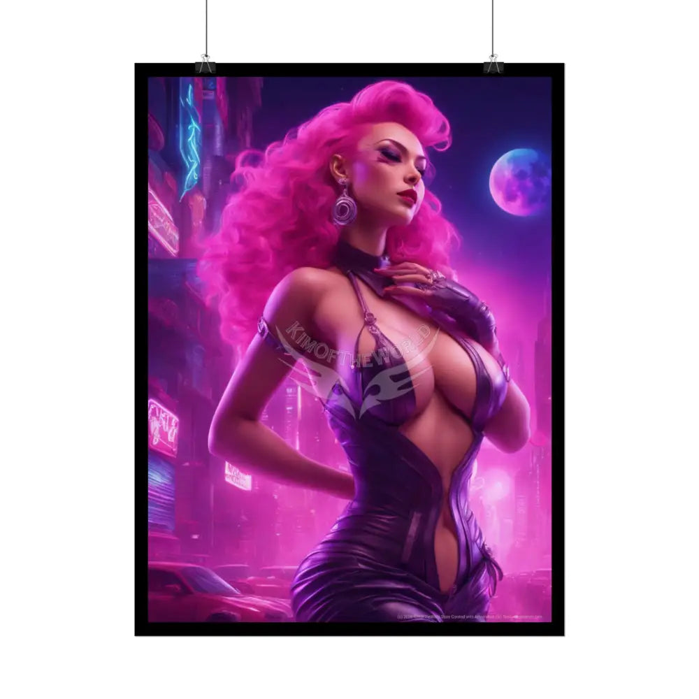 Copy of Empowered Women Retro Art Poster — AI Girls Rolled Poster Poster