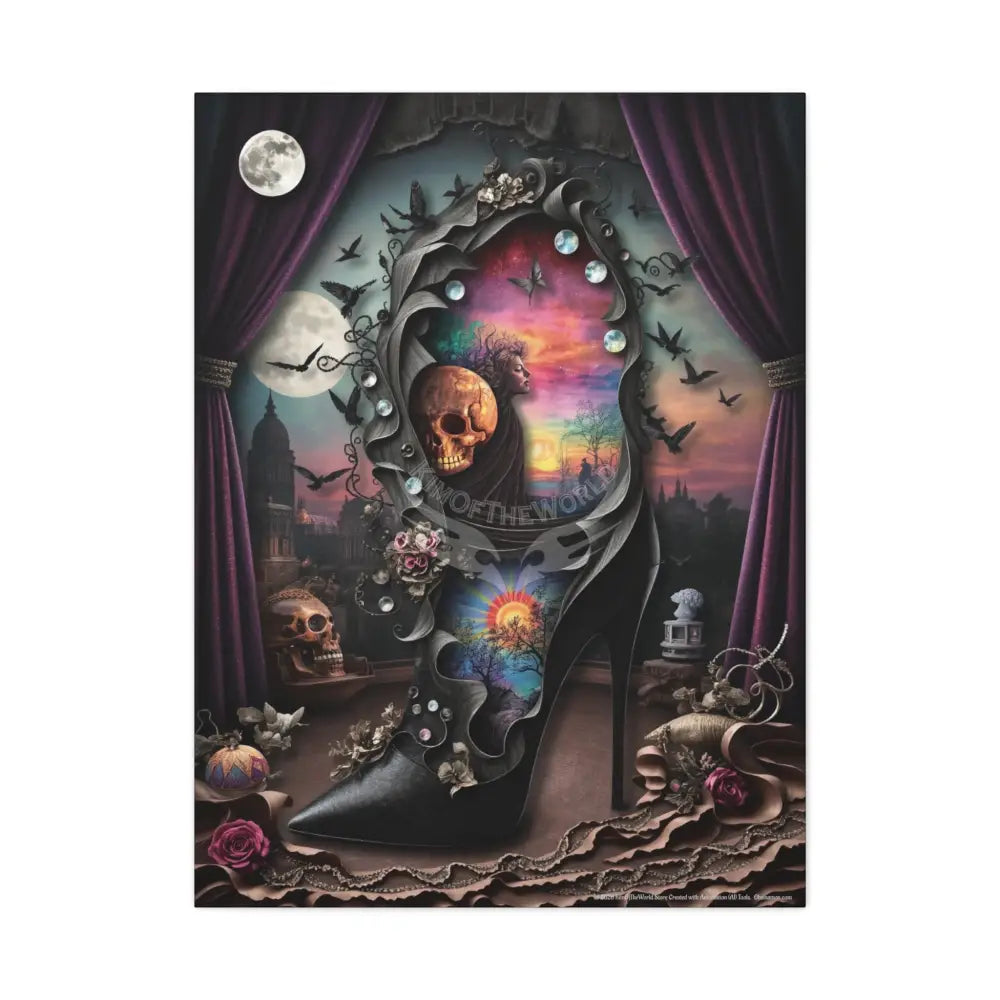 Copy of Surreal 3D Magic Stiletto Dimensional Canvas Art — 3D Portal Shoe Lover’s Wall Decor 30’’ x 40’’ (Vertical)