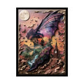 Copy of Unusual Giant Bat Wingscape Wonderland Celestial Fantasy Waterfall Gothic Art Poster — Exclusive Blender