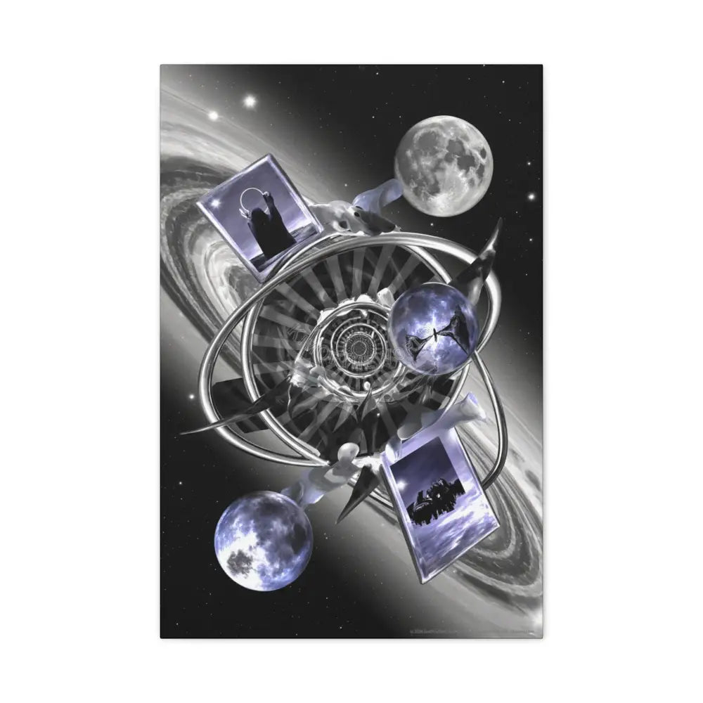 Cosmic Moonlight Windows Matte Canvas Print — Stretched 20″ x 30″ (Vertical) / 1.25’’ Canvas