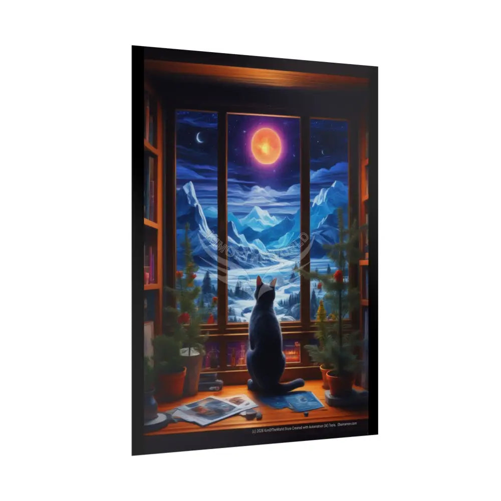 Cozy Kitties Rolled Poster — Cute Cats in Rooms with Great Views Poster