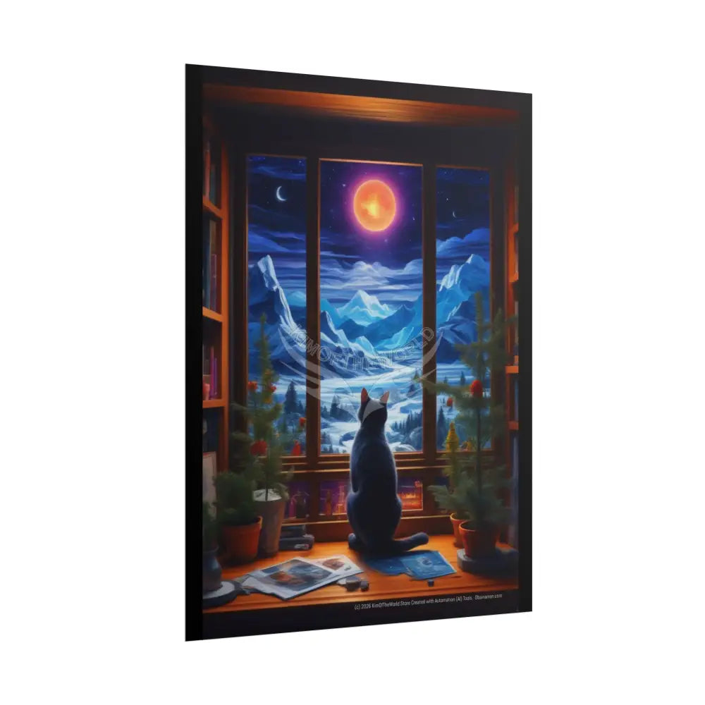 Cozy Kitties Rolled Poster — Cute Cats in Rooms with Great Views Poster