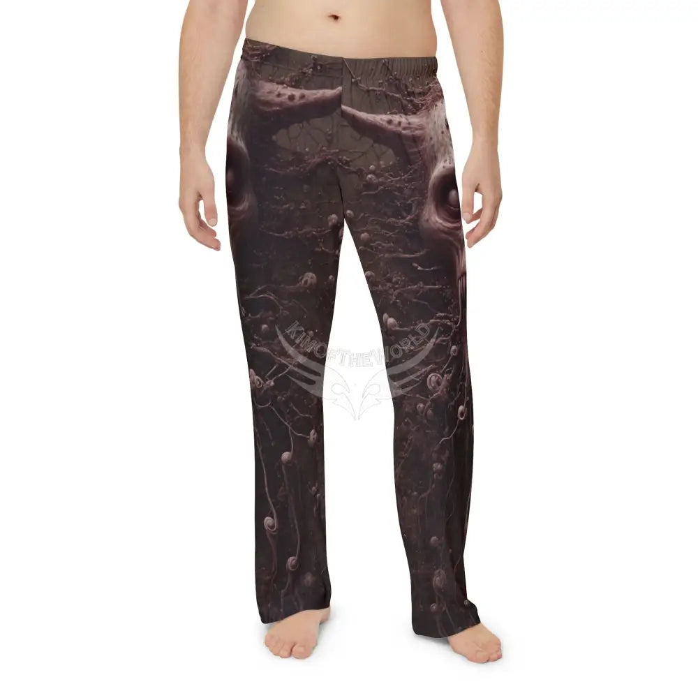 Creepy Sci‑Fi Horror Character Men’s Pajama Pants — ’Protect You From Nightmares’ Sleepwear L All Over Prints