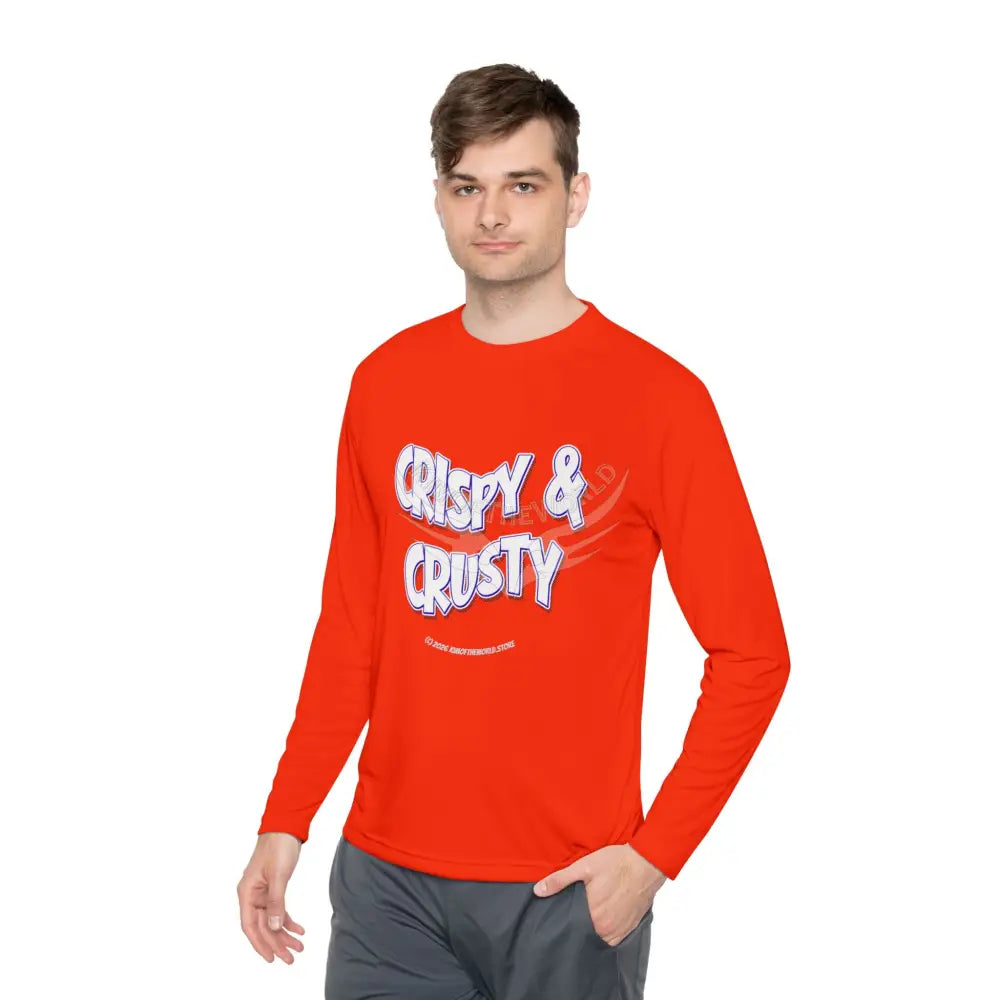 ’Crispy & Crusty’ Comical Men’s Long Sleeve Tee Long-sleeve