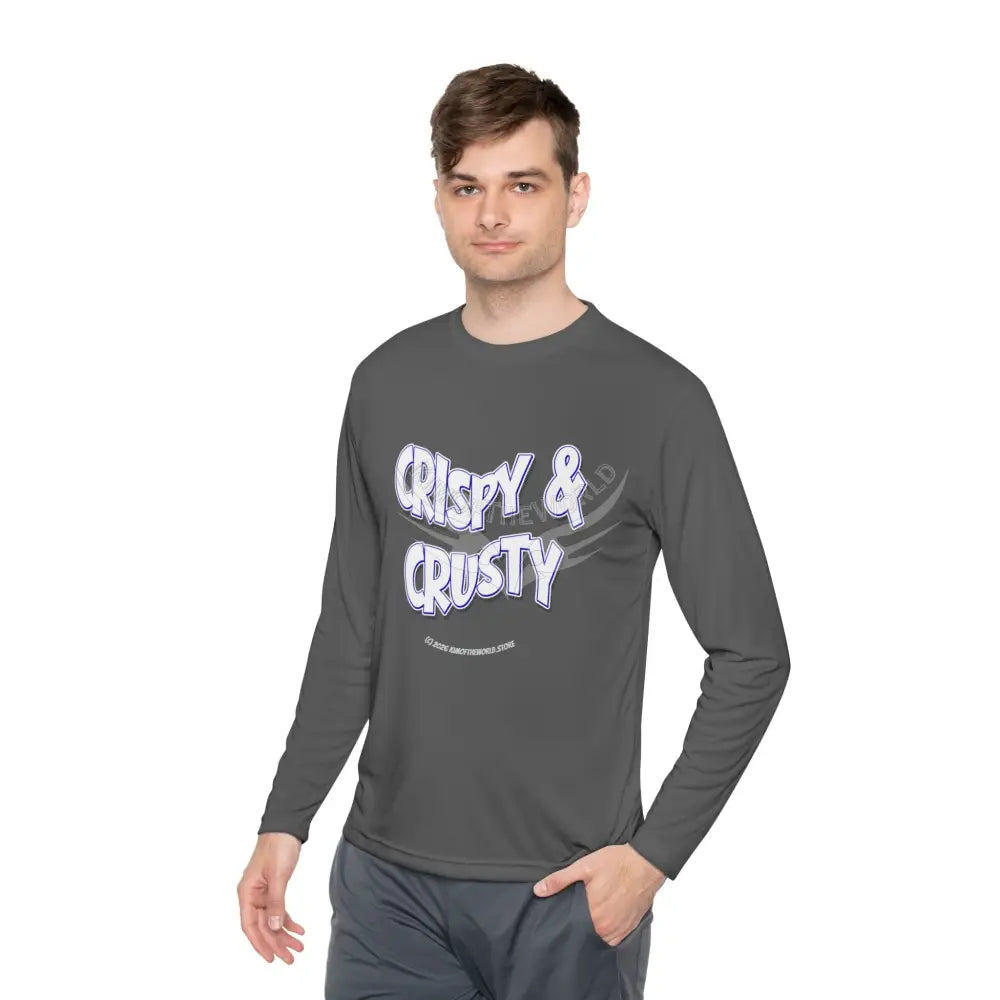 ’Crispy & Crusty’ Comical Men’s Long Sleeve Tee Long-sleeve