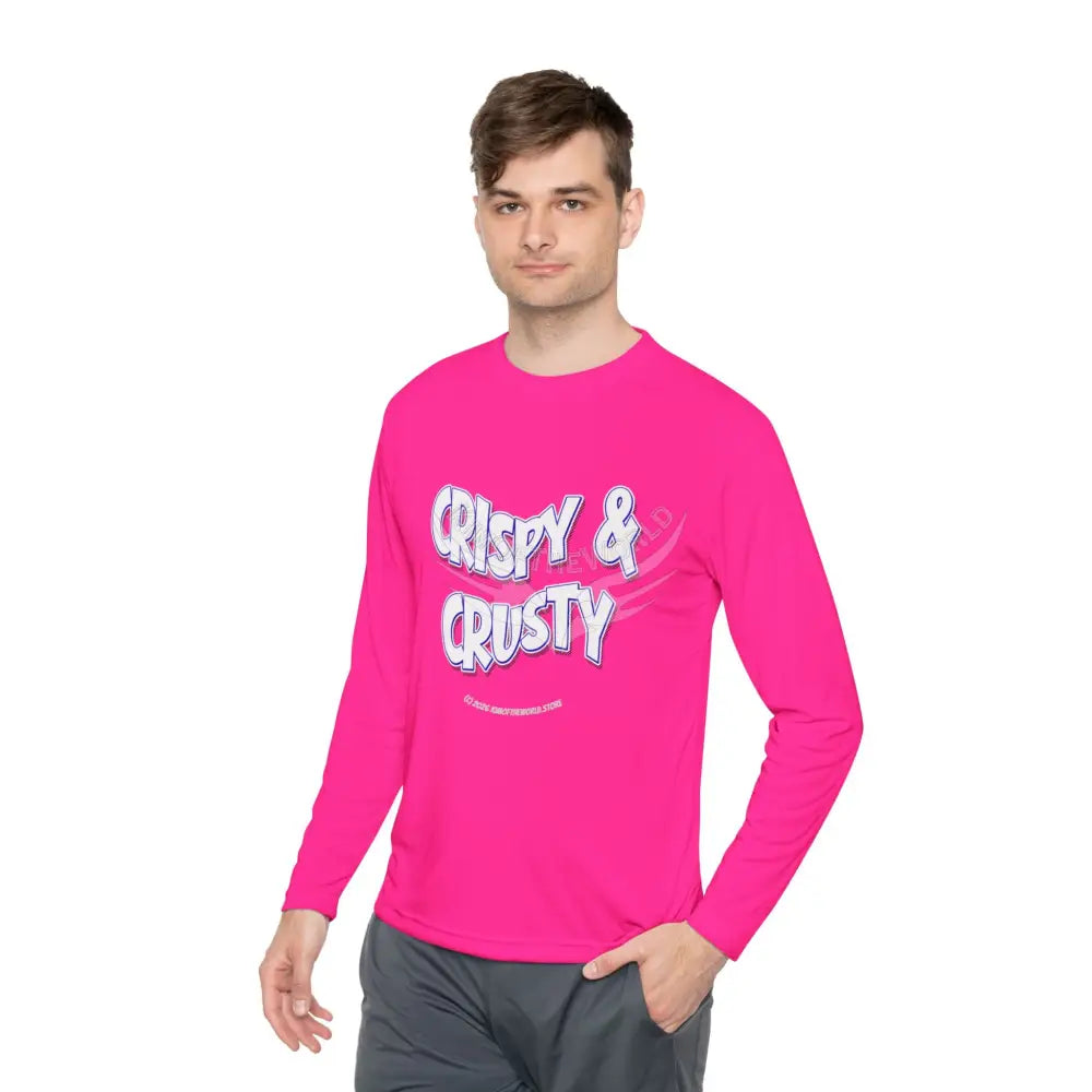 ’Crispy & Crusty’ Comical Men’s Long Sleeve Tee Long-sleeve