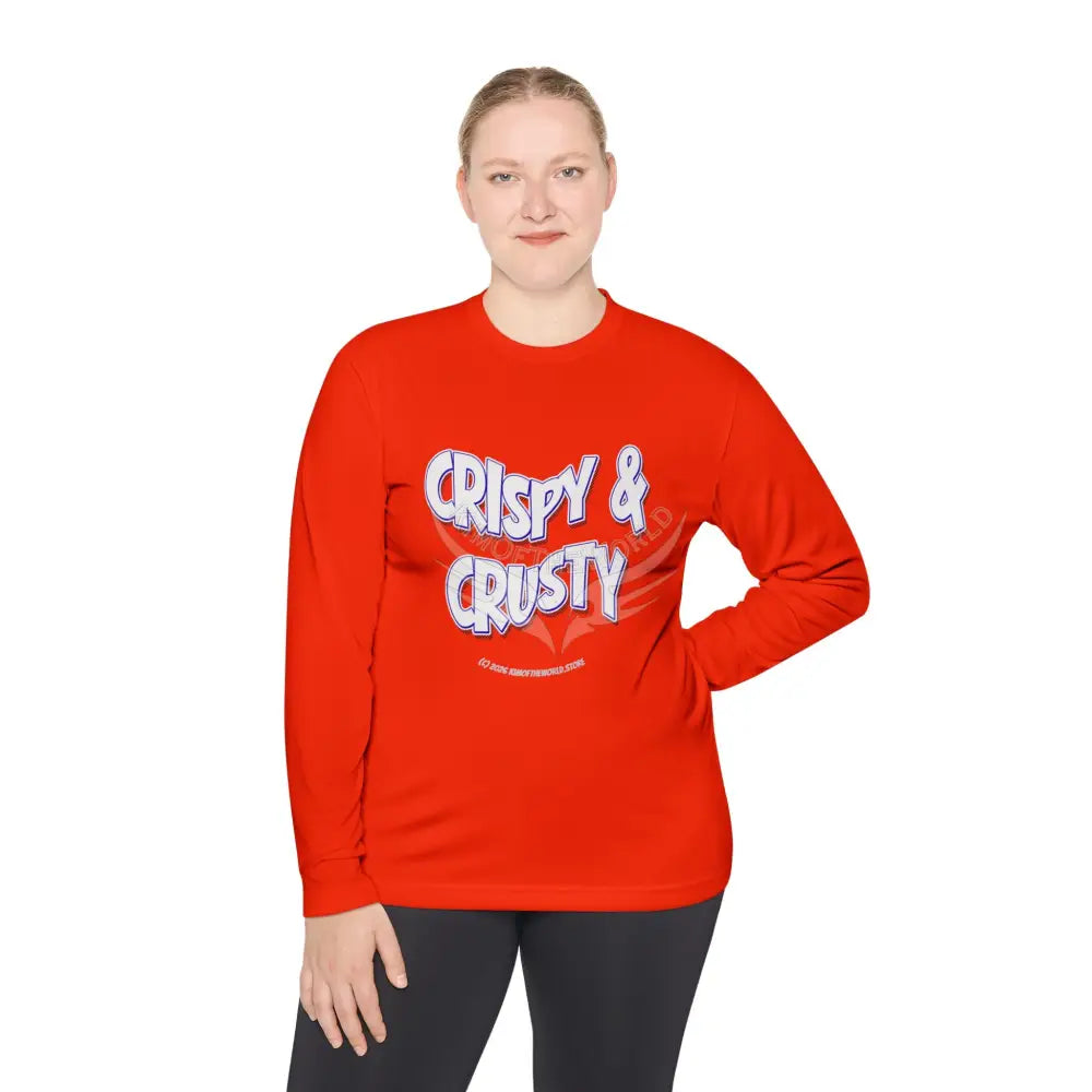 ’Crispy & Crusty’ Comical Men’s Long Sleeve Tee Long-sleeve
