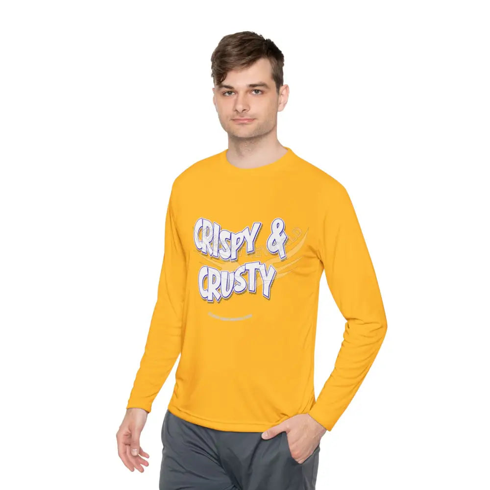’Crispy & Crusty’ Comical Men’s Long Sleeve Tee Long-sleeve