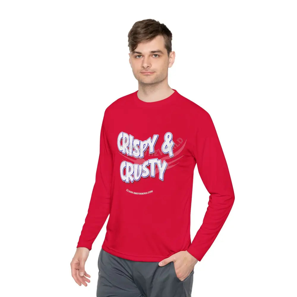 ’Crispy & Crusty’ Comical Men’s Long Sleeve Tee Long-sleeve