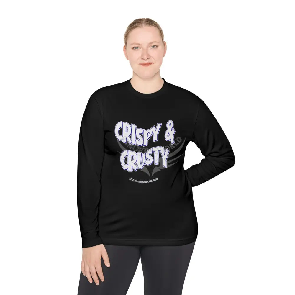 ’Crispy & Crusty’ Comical Men’s Long Sleeve Tee Long-sleeve