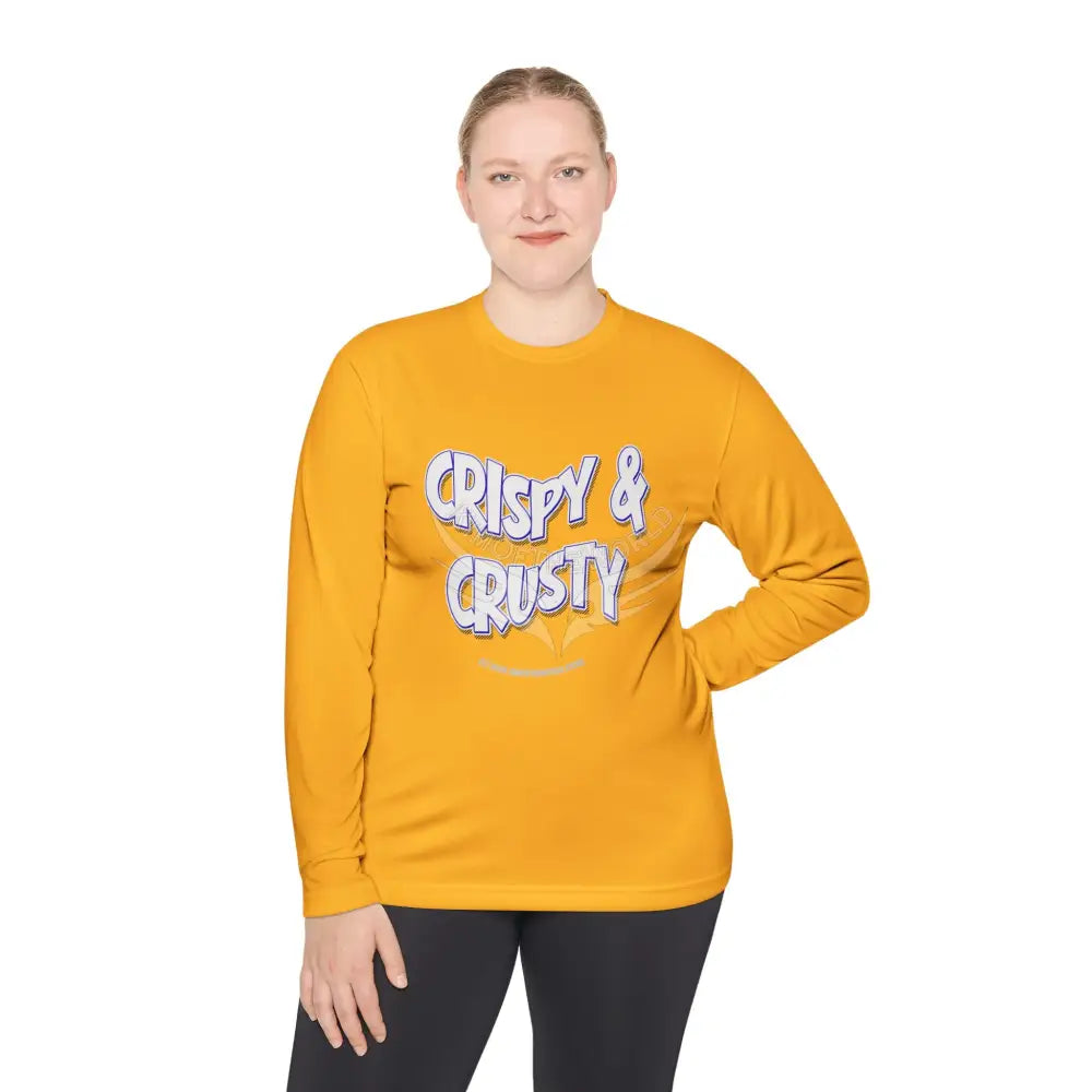 ’Crispy & Crusty’ Comical Men’s Long Sleeve Tee Long-sleeve