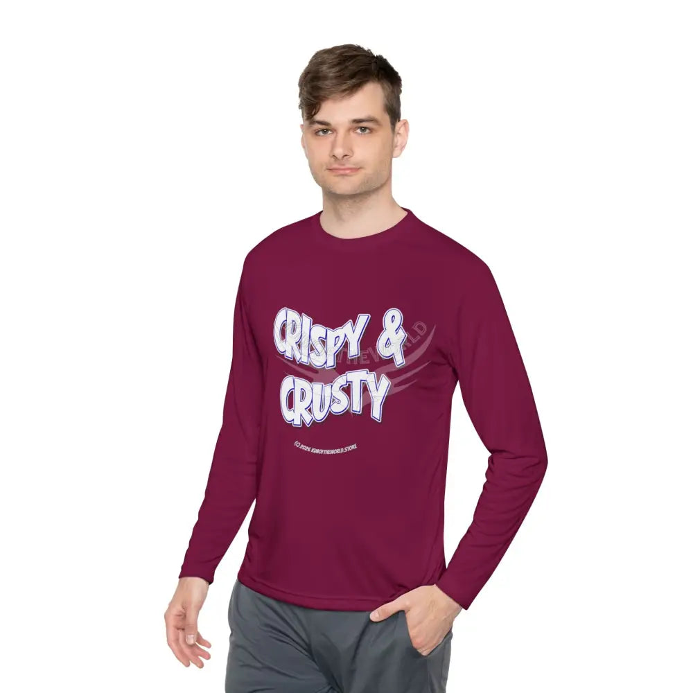 ’Crispy & Crusty’ Comical Men’s Long Sleeve Tee Long-sleeve