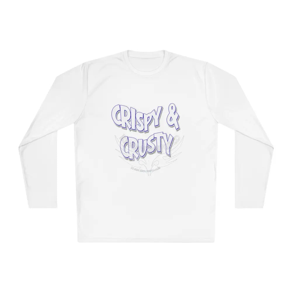 ’Crispy & Crusty’ Comical Men’s Long Sleeve Tee White / XS Long-sleeve