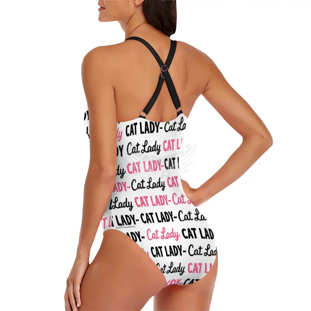 Cross-Back One Piece Swimsuit Women Women’s Swimwear