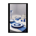 Culinary Fashion Advertising Rolled Poster — Deep Color-Coordinated Magazine Cosmic Floe Blue Style Art 20″ x 30″