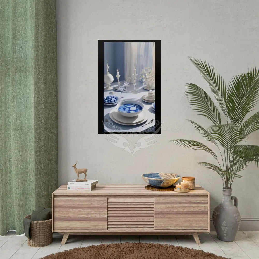 Culinary Fashion Advertising Rolled Poster — Deep Color-Coordinated Unusual Magazine Art Poster
