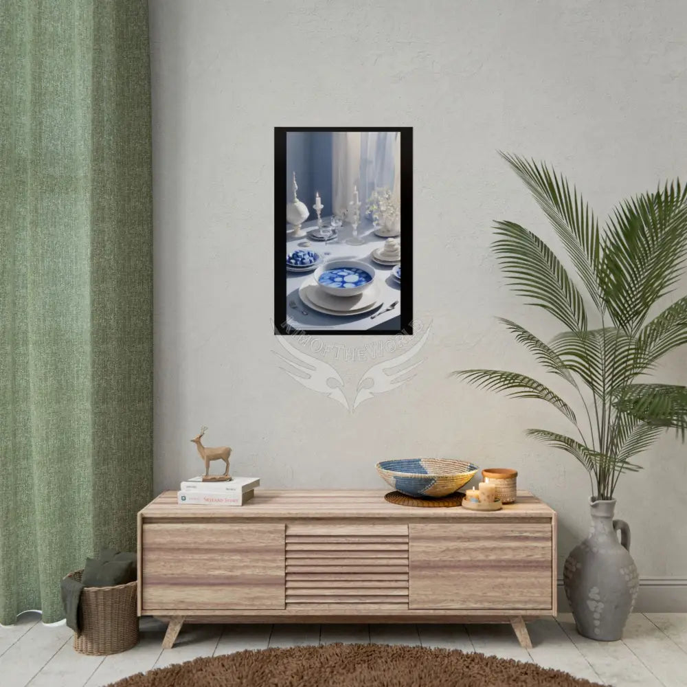 Culinary Fashion Advertising Rolled Poster — Deep Color-Coordinated Unusual Magazine Art Poster