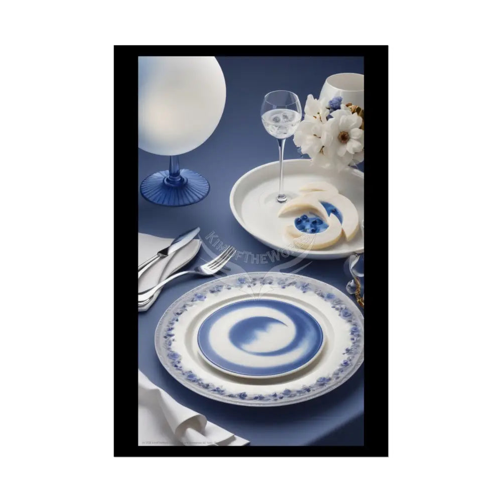 Culinary Fashion Faux Advertising Art Rolled Poster — Deep Color-Coordinated Magazine Art 20″ x 30″ (Vertical) / Semi