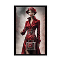 Culinary Fashion Faux Advertising Art Rolled Poster — Deep Color-Coordinated Odd but Elegant Magazine Art 20″ x 30″