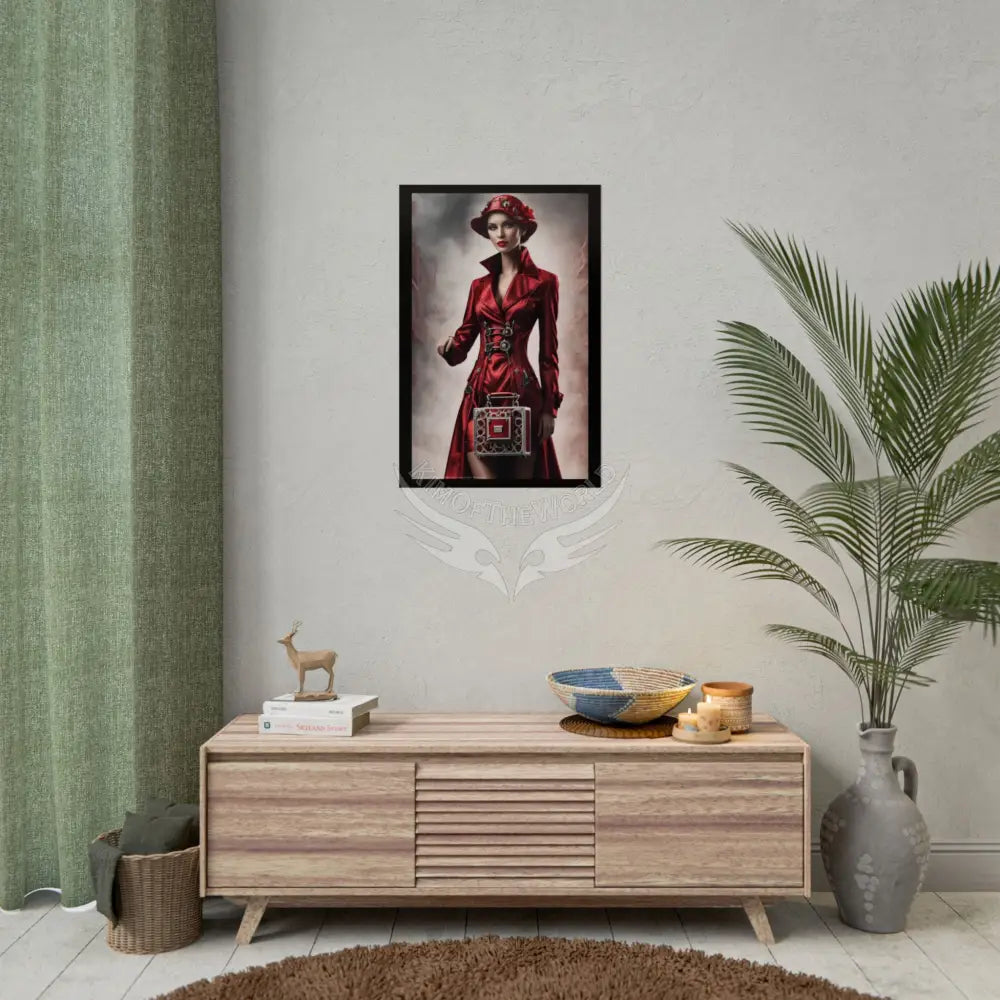 Culinary Fashion Faux Advertising Art Rolled Poster — Deep Color-Coordinated Odd but Elegant Magazine Art Poster