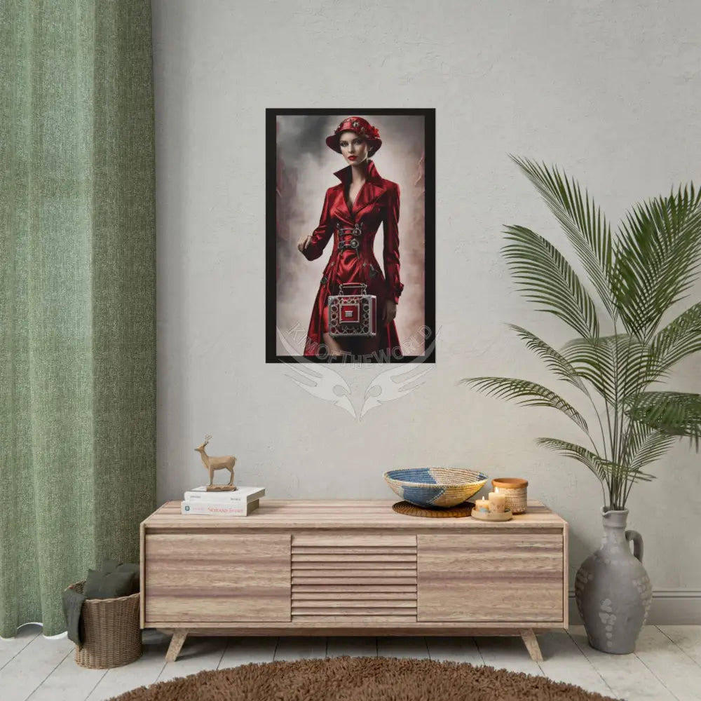 Culinary Fashion Faux Advertising Art Rolled Poster — Deep Color-Coordinated Odd but Elegant Magazine Art Poster