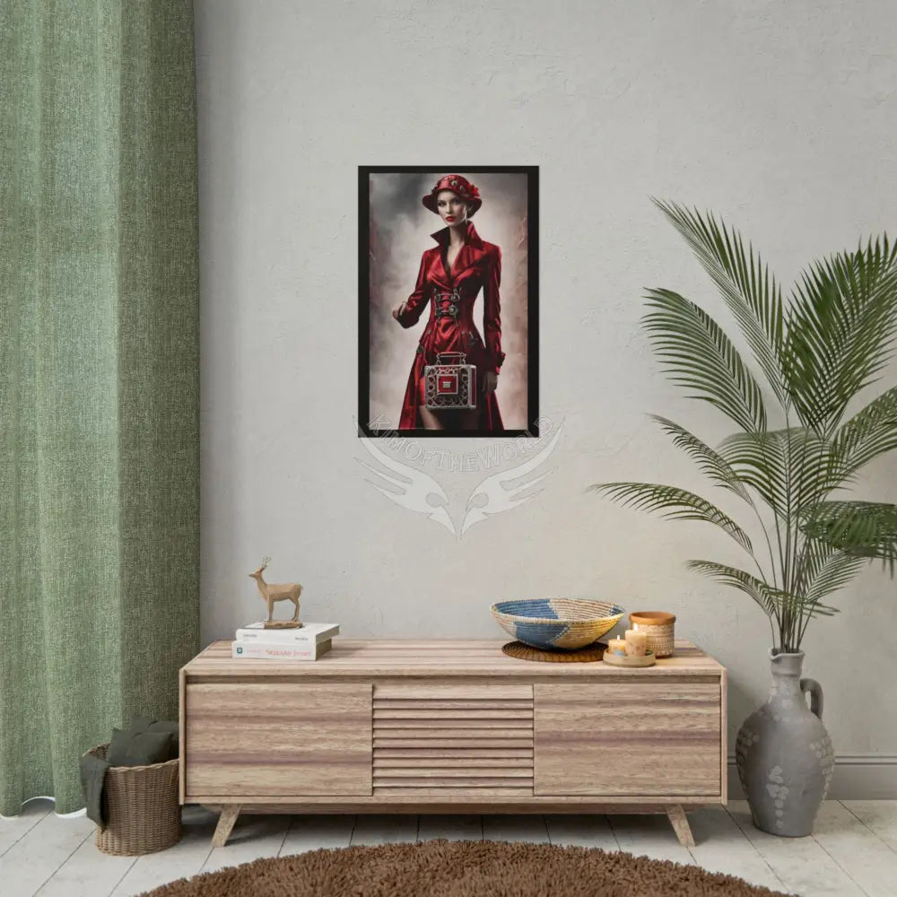 Culinary Fashion Faux Advertising Art Rolled Poster — Deep Color-Coordinated Odd but Elegant Magazine Art Poster
