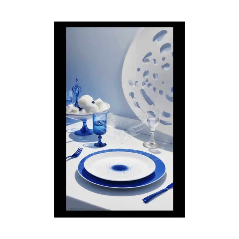 Cullinary Fashion Advertising Art Rolled Poster — Deep Color-Coordinated Magazine Art 24’’ x 36’’ (Vertical) / Semi